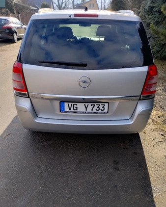 Opel Zafira cena 16900 przebieg: 189000, rok produkcji 2009 z Piotrków Trybunalski małe 56